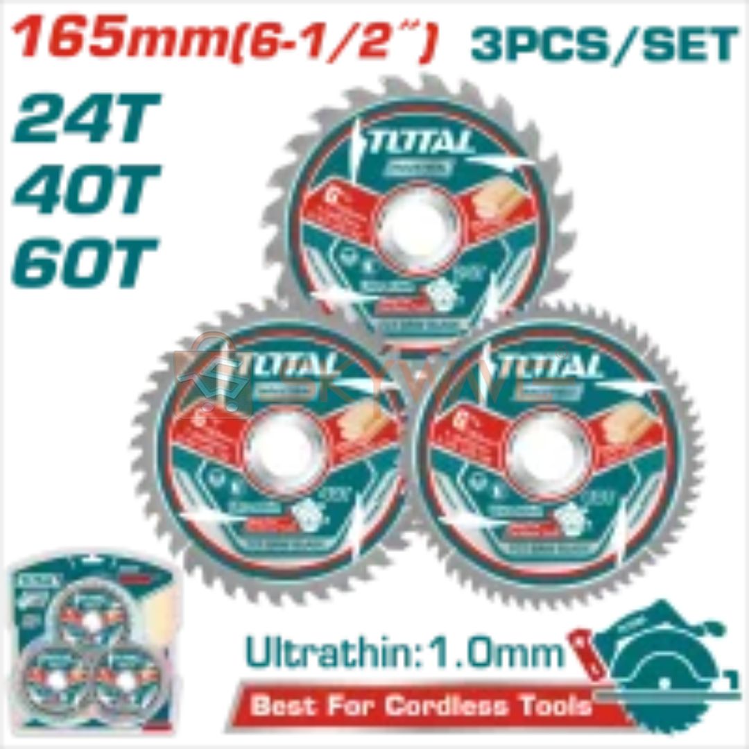Total Ultra-thin TCT saw blade set TAC236165 Total Ultra-thin TCT saw blade set TAC236165