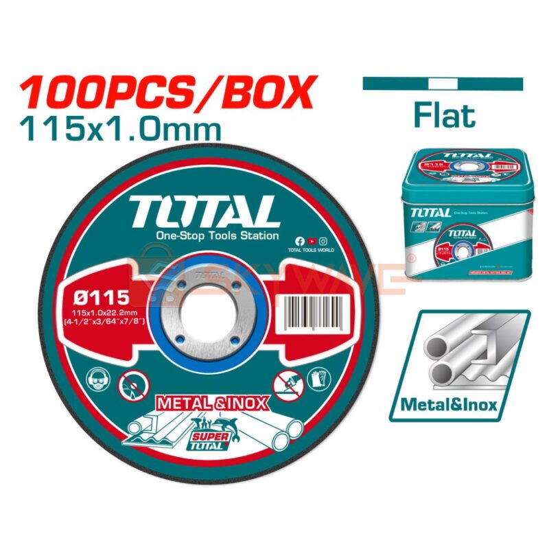 Total Abrasive metal cutting disc set TAC210115100