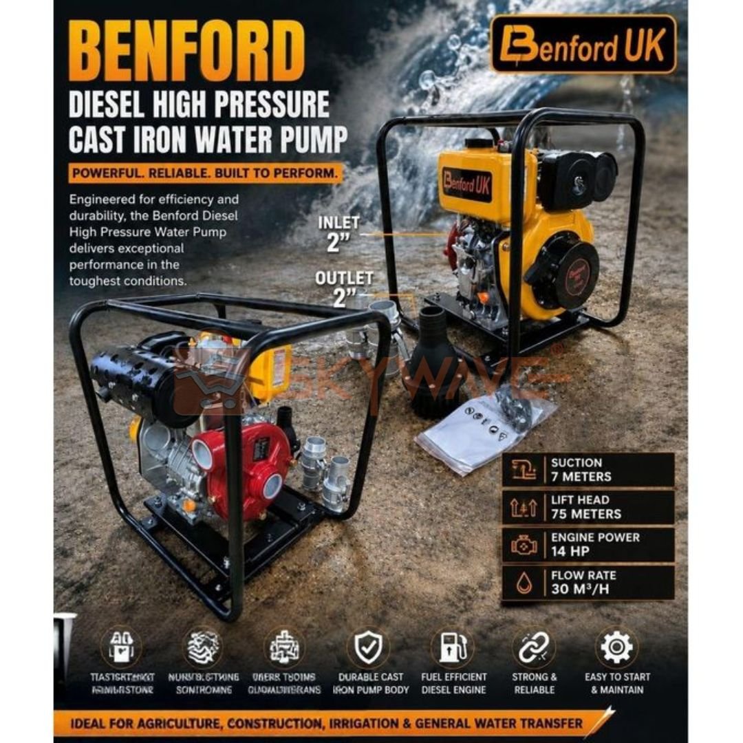 Benford-UK 14hp 2 inch high pressure water pump Benford-UK 14hp 2 inch high pressure water pump