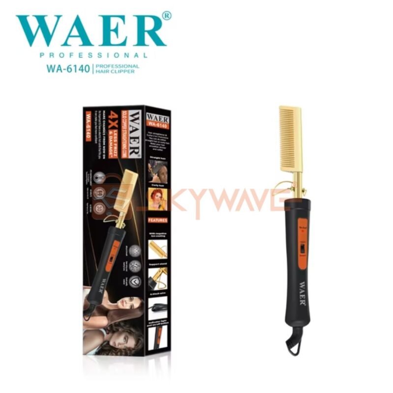 Waer solid copper straightening comb 4X WA-6140
