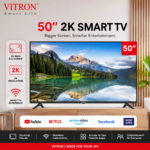 Vitron 50-Inch TV 2K Smart TV