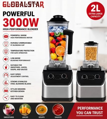 Globalstar 2-in-1 3000w Blender GS-1681