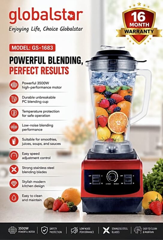 Globalstar 3500w 5L Commercial Blender GS-1683