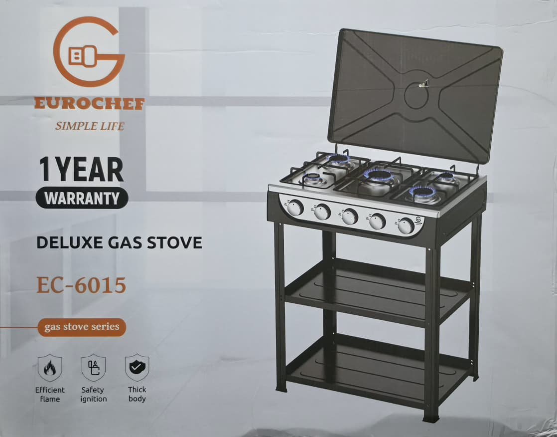 Eurochef 5 Gas Standing Stove EC-6015 Eurochef 5 Gas Standing Stove EC-6015