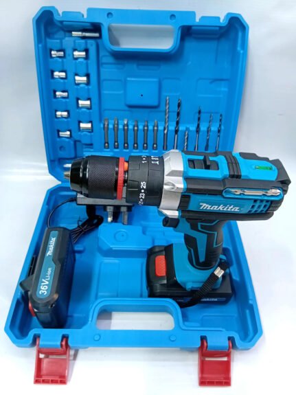 Thakita 36V cordless metal chuck drill set