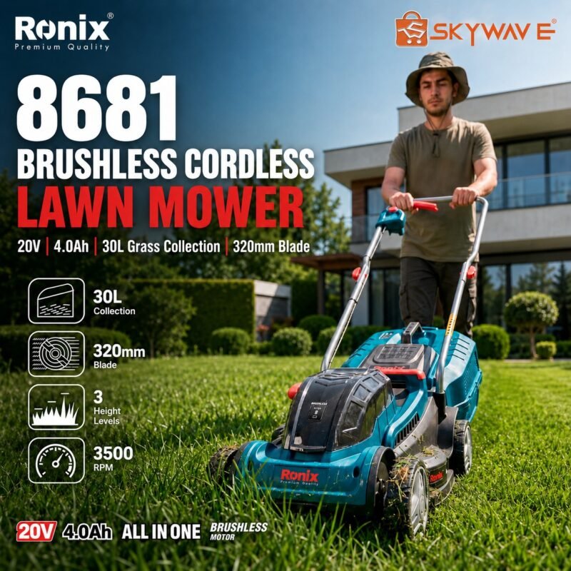 Ronix Brushless Cordless Lawn Mower 8681