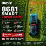 Ronix Brushless Cordless Lawn Mower 8681