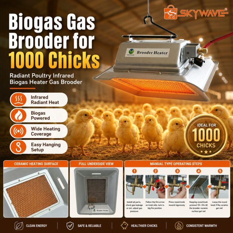 Teenwin Biogas Brooder for 1000 chicks