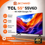TCL 55-Inch 55V6D 4K HDR Google TV