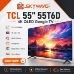 TCL 55-Inch 55T6D 4K QLED Google TV