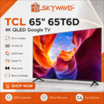 TCL 65-Inch 65T6D 4K QLED Google TV