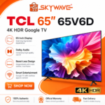 TCL 65-Inch 65V6D 4K HDR Google TV