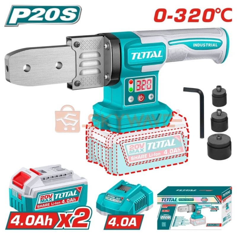 Total Cordless plastic tube welding tool TWTLI20182