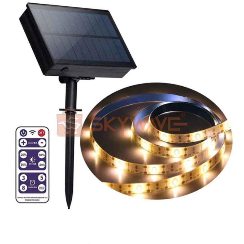 Solar Strip Light 3M Long 3.7V/1200mAh Battery