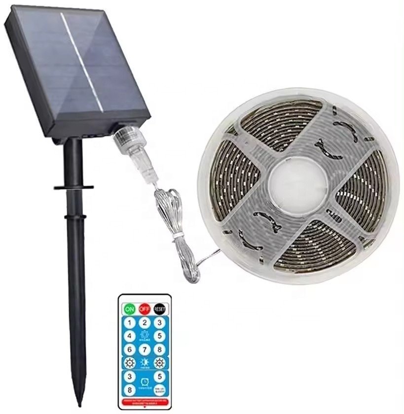Solar Strip Light 5M Long 3.7V/1200mAh Battery Solar Strip Light 5M Long 3.7V/1200mAh Battery