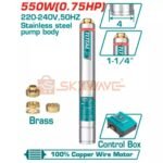Total 4 Inch 550W Deep well pump TWP55506