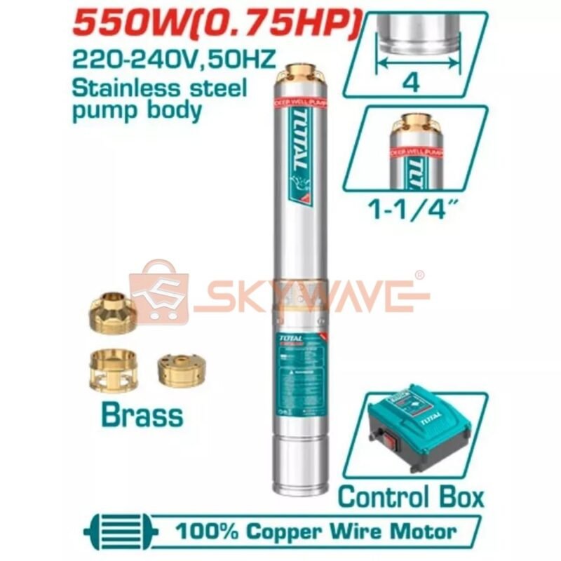 Total 4 Inch 550W Deep well pump TWP55506