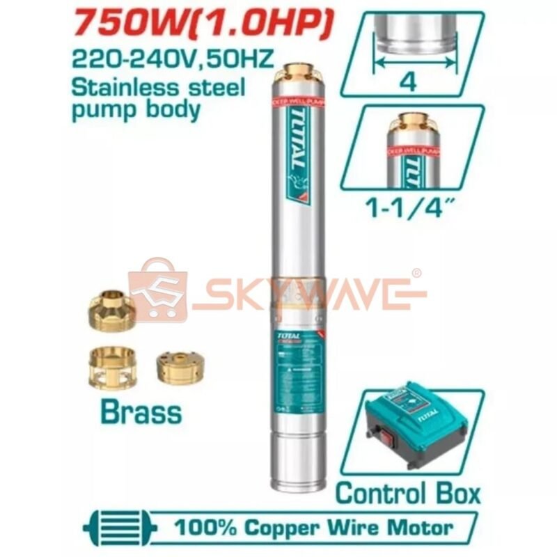 Total 4 Inch 750W Deep well pump TWP57506