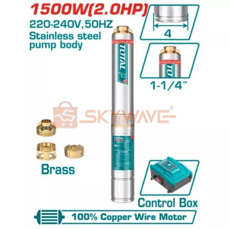 Total 4 Inch 1500W Deep well pump TWP515006