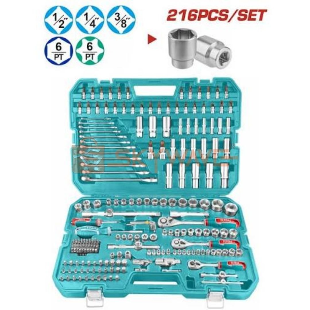Total 216 Pcs combination tools set THKTHP22166 Total 216 Pcs combination tools set THKTHP22166