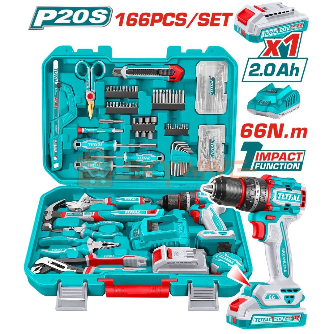 Untitled design (69) Total 166 Pcs Tools set THKTHP41667 - Image 1