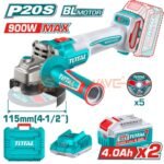 Total Cordless angle grinder TAGLI261522