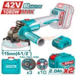 Total Cordless angle grinder TAGLI4108112