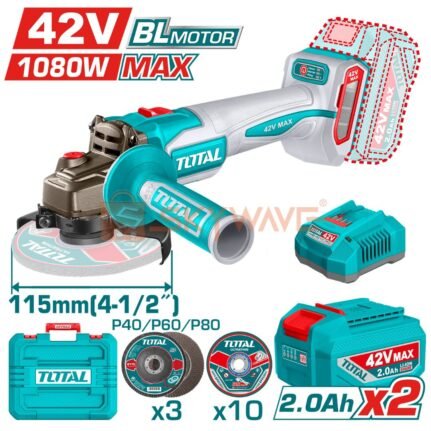 Total Cordless angle grinder TAGLI4108112
