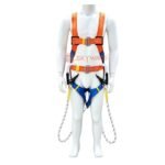Double Lock Full-Body Safety Harness with Twin Hooks