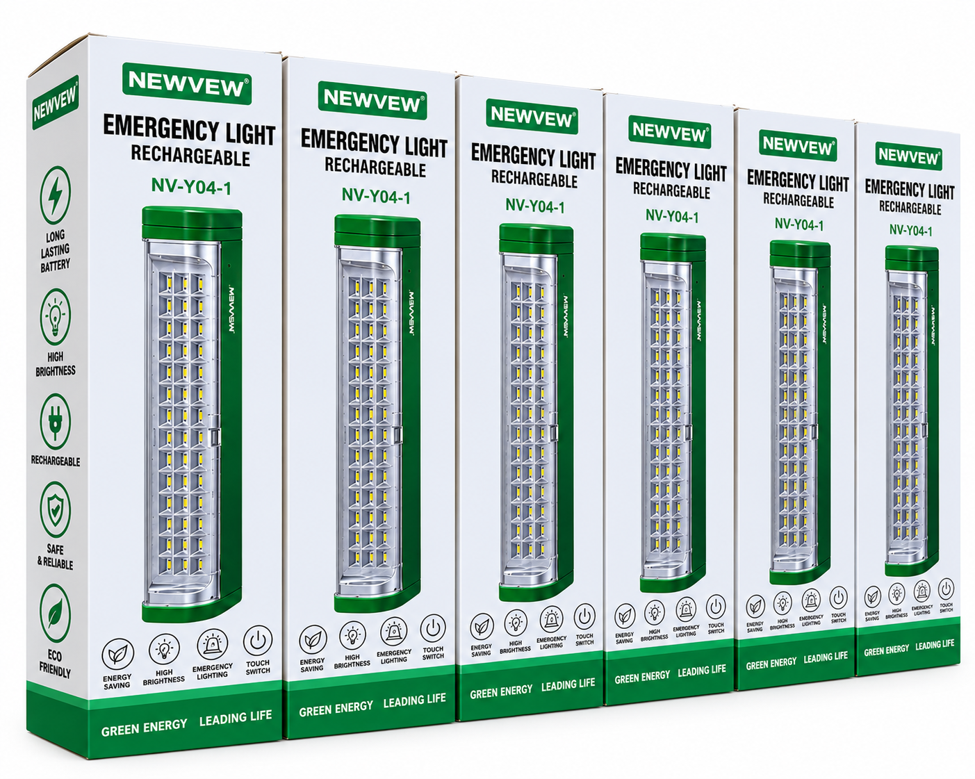 newvew emergency lights Newview NV-Y04-1 Rechargeable LED Emergency Light - Image 1